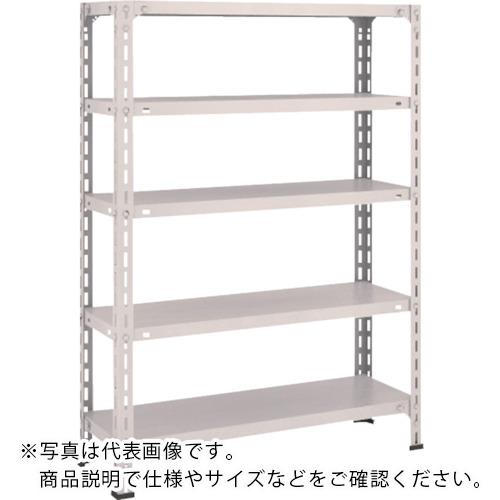 TRUSCO ( トラスコ中山 ) スチール写真仕合わせ 軽さ棚開放的型 W875XD300XH1200 5段 ネオ薄墨色 ( 43V-15 NG(ﾈｵｸﾞﾚｰ) )