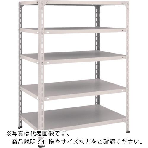 TRUSCO ( トラスコ中山 ) スチールラック 軽量棚開放型 W875XD600XH1200 5段 ネオグレー ( 43W-15 NG(ﾈｵｸﾞﾚｰ) )