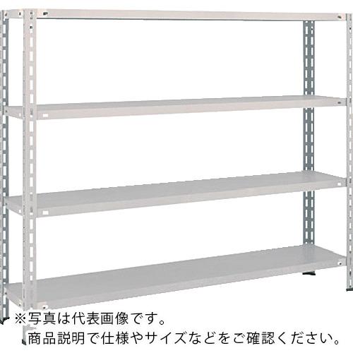 TRUSCO ( トラスコ中山 ) スチール写真仕合わせ 軽さ棚開放的型 W1500XD300XH1200 4段 ネオ薄墨色 ( 45V-14 NG(ﾈｵｸﾞﾚｰ) )