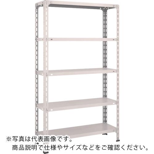 TRUSCO ( トラスコ中山 ) スチール写真仕合わせ 軽さ棚開放的型 W875XD300XH1500 5段 ネオ薄墨色 ( 53V-15 NG(ﾈｵｸﾞﾚｰ) )