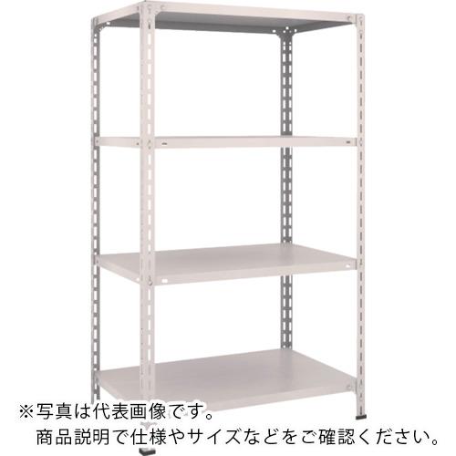 TRUSCO ( トラスコ中山 ) スチール写真仕合わせ 軽さ棚開放的型 W875XD600XH1500 4段 ネオ薄墨色 ( 53W-14 NG(ﾈｵｸﾞﾚｰ) )