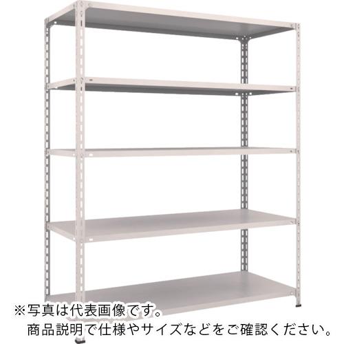 TRUSCO ( トラスコ中山 ) スチールラック 軽量棚開放型 W1500XD600XH1800 5段 ネオグレー ( 65W-15 NG(ﾈｵｸﾞﾚｰ) )