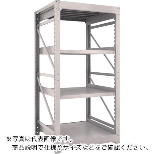 TRUSCO ( トラスコ中山 ) スチールラック M10型重量棚 900X900XH1800 4段 単体 ネオグレー ( M10-6394 NG(ネオグレー) )
