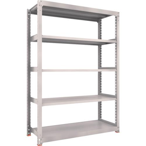 TRUSCO ( トラスコ中山 ) スチールラック M3型中量棚 1500X571XH2100 5段 単体 ネオグレー ( M3-7565 NG(ﾈｵｸﾞﾚｰ) )