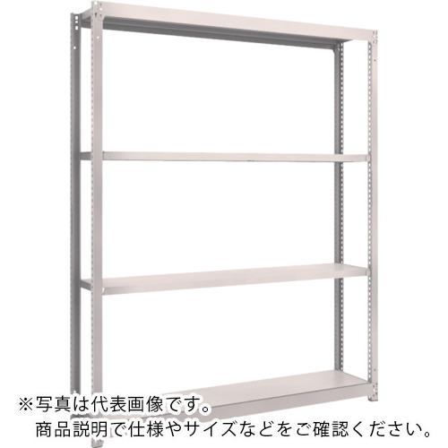 TRUSCO ( トラスコ中山 ) スチールラック M1.5型軽中量棚 1460×295×H1800 4段単体 ネオグレー ( M1.5-6534 NG(ﾈｵｸﾞﾚｰ) )