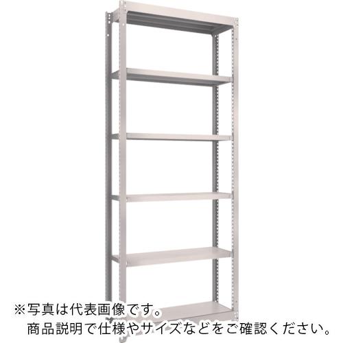 TRUSCO ( トラスコ中山 ) スチールラック M1.5型軽中量棚 860×295×H2100 6段単体 ネオグレー ( M1.5-7336 NG(ﾈｵｸﾞﾚｰ) )
