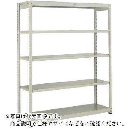 TRUSCO ( トラスコ中山 ) スチールラック M1.5型軽中量棚 1160X295XH1200 5段単体 ネオグレー ( M1.5-4435 NG(ﾈｵｸﾞﾚｰ) )