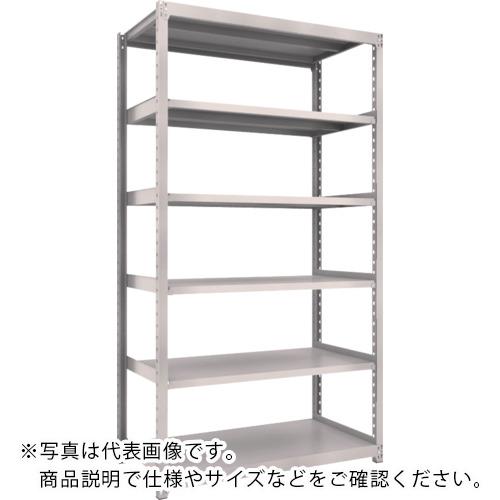 TRUSCO ( トラスコ中山 ) スチール写真仕合わせ M2型軽中量棚 1160×880×H2100 6段 単体 ネオ薄墨色 ( M2-7496 )