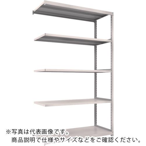 TRUSCO ( トラスコ中山 ) スチールラック M2型軽中量棚 1460×880×H2400 5段 連結 ネオグレー ( M2-8595B )