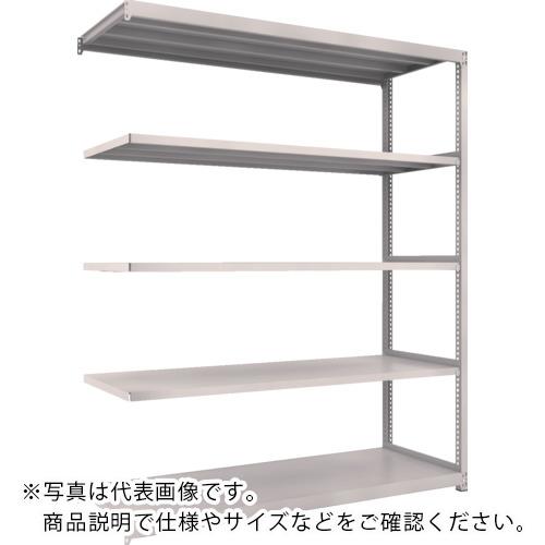 TRUSCO ( トラスコ中山 ) スチールラック M2型軽中量棚 1760×880×H2100 5段 連結 ネオグレー ( M2-7695B )