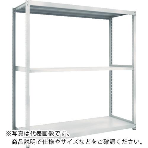TRUSCO ( トラスコ中山 ) スチールラック M2型軽中量棚 1460×880×H1800 3段 単体 ネオグレー ( M2-6593 )
