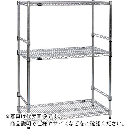 TRUSCO ( トラスコ中山 ) ステンレス製メッシュラック W605XD305XH1228 3段 サイドバー付 ( TSM-SDB-4233 )