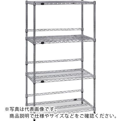 TRUSCO ( トラスコ中山 ) スチール製メッシュラック W905XD457XH1838 4段 バックバー付 ( TME-BB-6344 )