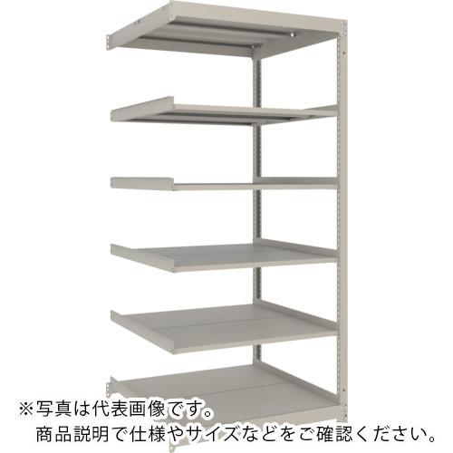 TRUSCO ( トラスコ中山 ) スチールラック 薄板ラック(棚板分割タイプ、耐荷重100Kg)1200×595×H1800 6段連結 ネオグレー ( UL-6466B NG )