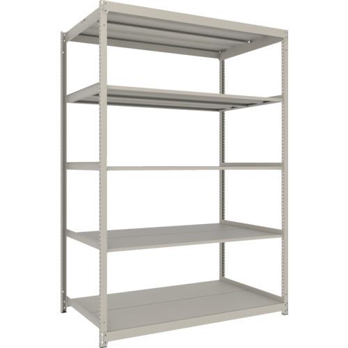 TRUSCO ( トラスコ中山 ) スチールラック 薄板ラック(棚板分割タイプ、耐荷重100Kg)1500×875×H2100 5段単体 ネオグレー ( UL-7595 NG )