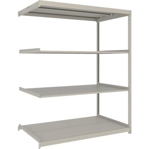 TRUSCO ( トラスコ中山 ) スチールラック 薄板ラック(棚板分割タイプ、耐荷重100Kg)1500×875×H1800 4段連結 ネオグレー ( UL-6594B NG )