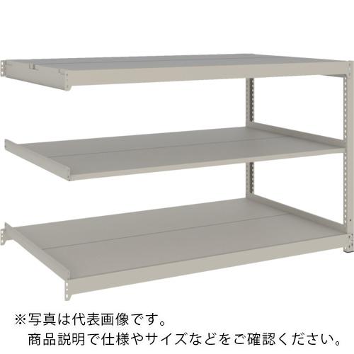 【SALE通貨価値】TRUSCO ( トラスコ中山 ) スチール写真仕合わせ 薄板仕合わせ(棚板取りわける印字機、耐荷重100Kg)1800×595×H900 3段継ぎ合わせる ネオ薄墨色 ( UL-3663B NG )
