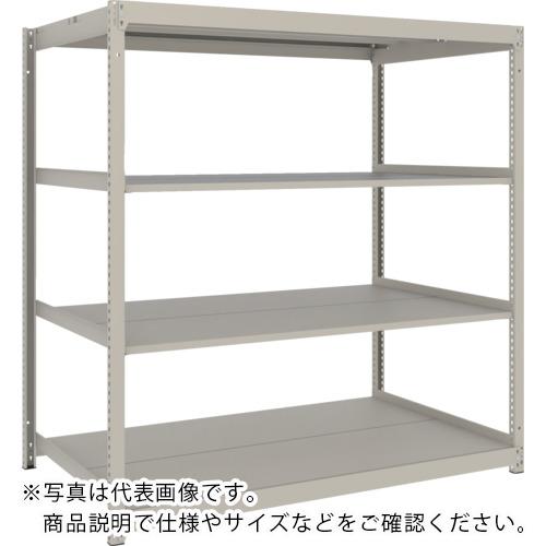 TRUSCO ( トラスコ中山 ) スチールラック 薄板ラック(棚板分割タイプ、耐荷重100Kg)1800×875×H1500 4段単体 ネオグレー ( UL-5694 NG )