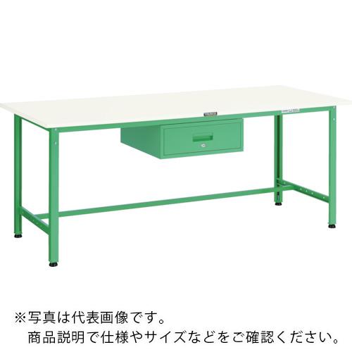 TRUSCO ( トラスコ中山 ) 軽荷重作業台(300kg)AE型 1800X750XH740 1段引出付 ダークグレー色 ( AE-1800F1 DG )