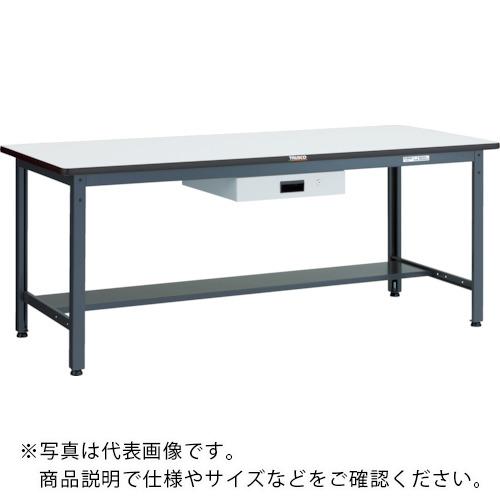 TRUSCO ( トラスコ中山 ) 中荷重作業台(500kg)AEW型 900X600XH740 薄型1段引出付 ダークグレー色 ( AEWR-0960UDK1 )