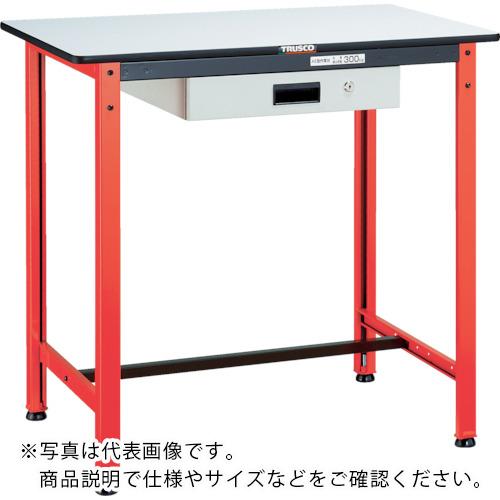 TRUSCO ( トラスコ中山 ) 軽荷重立作業台(300kg)TFAE型 1200X600XH900 薄型1段引出付 オレンジ色 ( TFAE-1260UDK1 )|Orange Tool Tokiwa