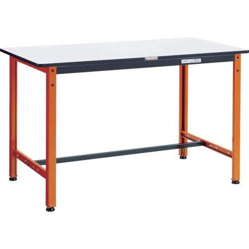 TRUSCO ( トラスコ中山 ) 軽荷重作業台(300kg)TFAEL型 1200X600XH740 基本タイプ オレンジ色 ( TFAEL-1260 )