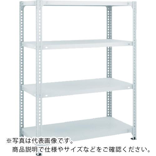 【SALE必要経費】TRUSCO ( トラスコ中山 ) スチール写真仕合わせ SBL型抗菌ペンキ塗りセミボルトレス軽さ棚 W1200XD300XH1200 4段 W色 ( SBL-4434-W )