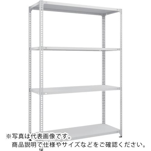 【SALE必要経費】TRUSCO ( トラスコ中山 ) スチール写真仕合わせ SBL型抗菌ペンキ塗りセミボルトレス軽さ棚 W1200XD300XH1800 4段 W色 ( SBL-6434-W )