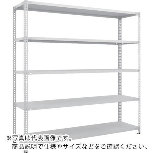 【SALE必要経費】TRUSCO ( トラスコ中山 ) スチール写真仕合わせ SBL型抗菌ペンキ塗りセミボルトレス軽さ棚 W1800XD300XH1800 5段 W色 ( SBL-6635-W )