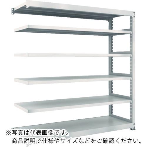 TRUSCO ( トラスコ中山 ) スチールラック M5型中量棚 1500×571×H1800 6段 連結 ネオグレー ( M5-6566B NG(ﾈｵｸﾞﾚｰ) )