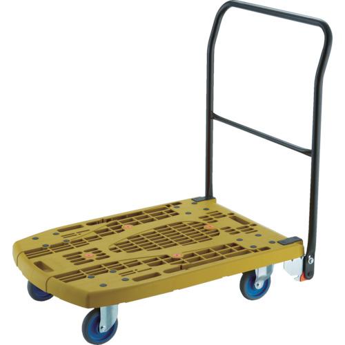 TRUSCO ( トラスコ中山 ) 樹脂台車 カルティオビッグフラット 回転 900X600 ストッパー付 オリーブ ( MPK906-F2-OG-S )|Orange Tool Tokiwa