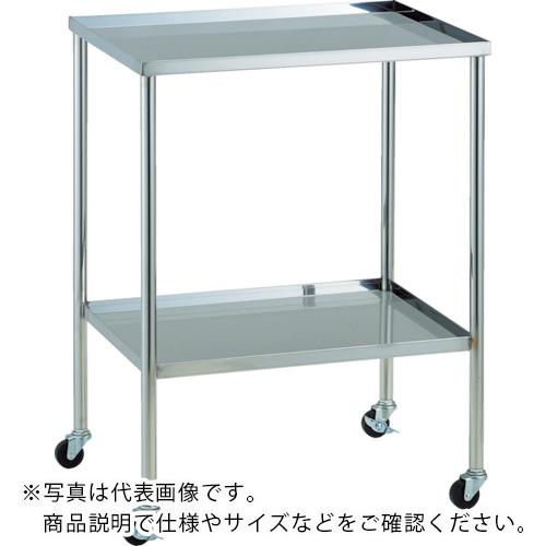 TRUSCO ( トラスコ中山 ) ステンレスワゴン 抗菌SUSワゴン 上下皿 450X300 ( KSCW-2A )