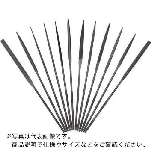 ツボサン 精密ヤスリ 12本組 角 #3(#6より荒い) ( KA01253T )