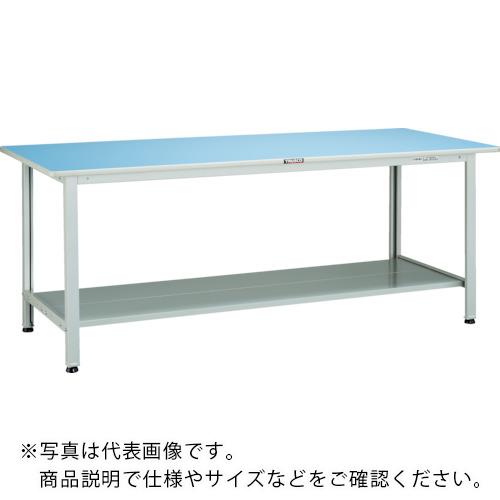TRUSCO ( トラスコ中山 ) 軽荷重作業台(180kg)BO型 900X600XH740 下棚2枚付 ホワイト色 ( BOR-0960LT2 )