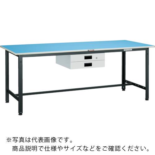 TRUSCO ( トラスコ中山 ) 軽荷重作業台(250kg)BE型 900X750XH740 薄型2段引出付 ホワイト色 ( BE-0975UDK2W )