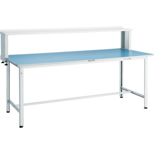 TRUSCO ( トラスコ中山 ) 軽荷重作業台(250kg)BE型 1800X750XH1044(全高) 上棚付 ホワイト色 ( BER-1875YURBW )