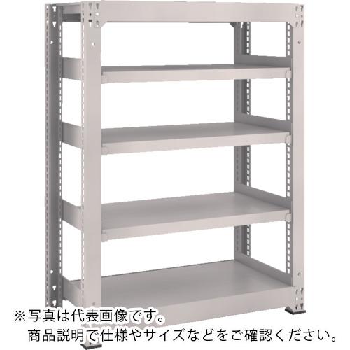 TRUSCO ( トラスコ中山 ) スチールラック M3型中量棚 900×1121×H1200 5段 単体 ネオグレー ( M3-43125 NG )