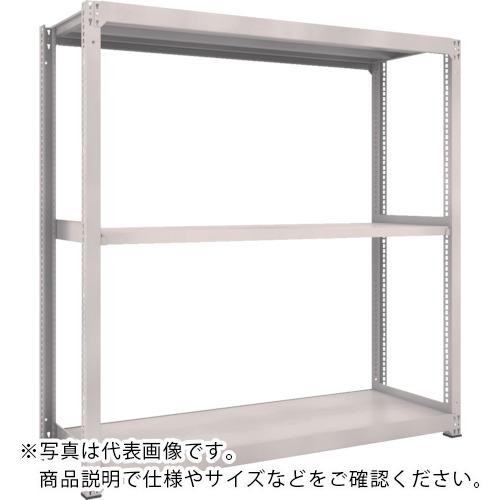 TRUSCO ( トラスコ中山 ) スチールラック M3型中量棚 1200×1121×H1800 3段 単体 ネオグレー ( M3-64123 NG )