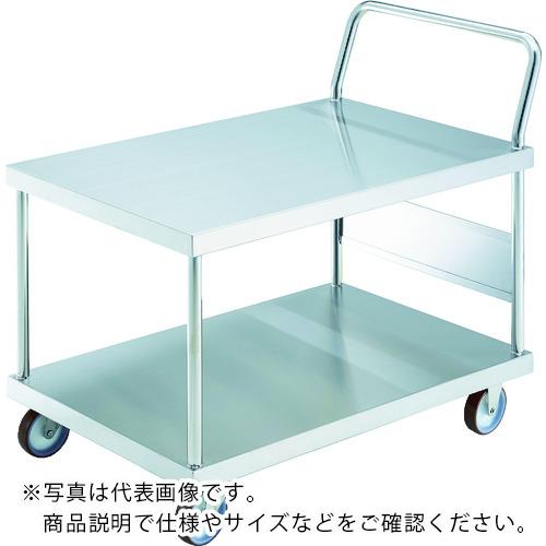 TRUSCO ( トラスコ中山 ) オールステンレス台車 1200X750 片袖2段 NU車輪 ( AS-12-100NU )|Orange Tool Tokiwa