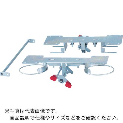 TRUSCO ( トラスコ中山 ) プレス製台車 ドンキーカート用リング式ストッパー 自在2輪固定2輪用 ( 100JKRS-4 )