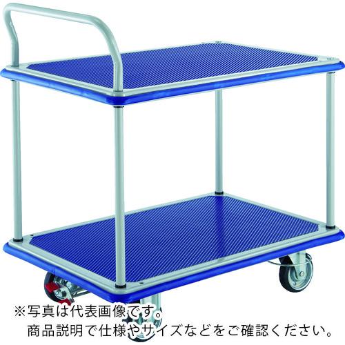 TRUSCO ( トラスコ中山 ) プレス製台車 ドンキーカート 片袖2段 4輪リングストッパー付 ( 204NJKRS-4 )｜Orange Tool Tokiwa 35,634円