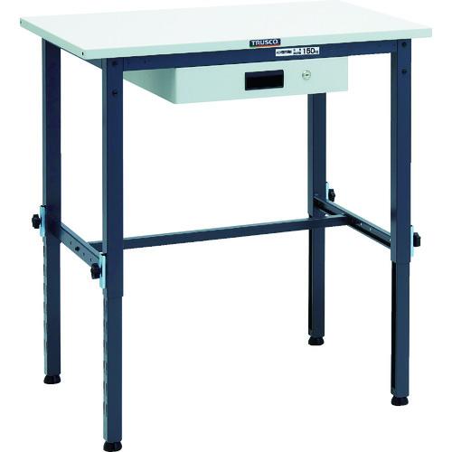TRUSCO ( トラスコ中山 ) 軽荷重作業台高さ調節式(150kg)AEM型 900X600XH650~950 薄型1段引出付 ダークグレー色 ( SAEM-0960UDK1 DG )|Orange Tool Tokiwa