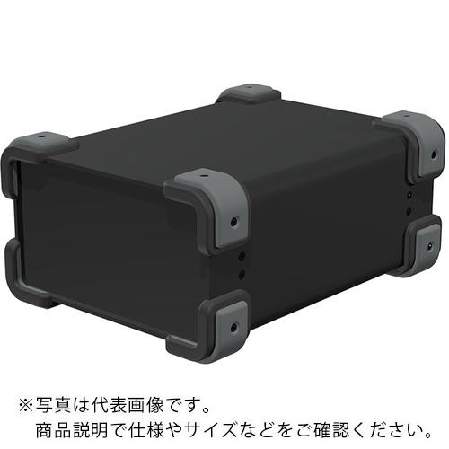 タカチ ( タカチ電機工業 ) コーナーガード付アルミケース ブラック/グレー ( UCG18-10-24BG ) (株)タカチ電機工業 【メーカー取寄】