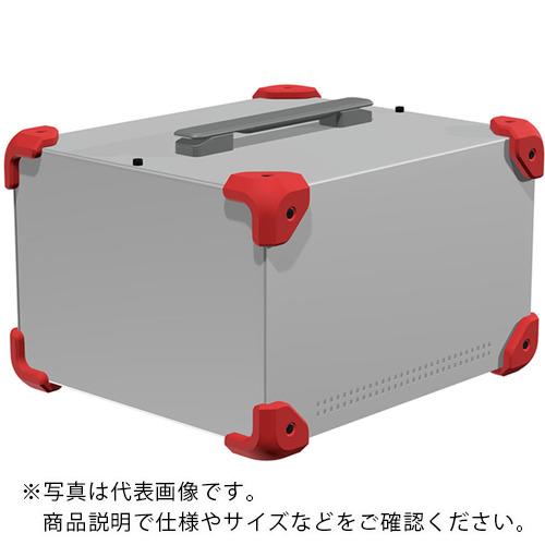 タカチ ( タカチ電機工業 ) コーナーガード付ケース メタリックシルバー/レッド ( MCG26-18-30SR ) (株)タカチ電機工業 【メーカー取寄】 14,159円