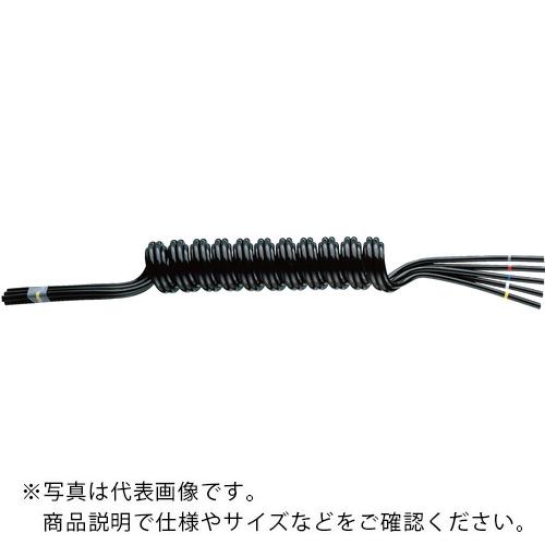 潤工社 ( 潤工 ) ラウンドコイルチューブ UT 6-6X4mm 最大使用長120cm 黒 ( UT6-06-120 ) (株)潤工社