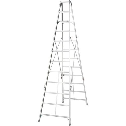 ハセガワ ( 長谷川産業 ) 軽銀長尺専用脚立 11段(10480) ( TOP-36B ) 【製造業者取寄】