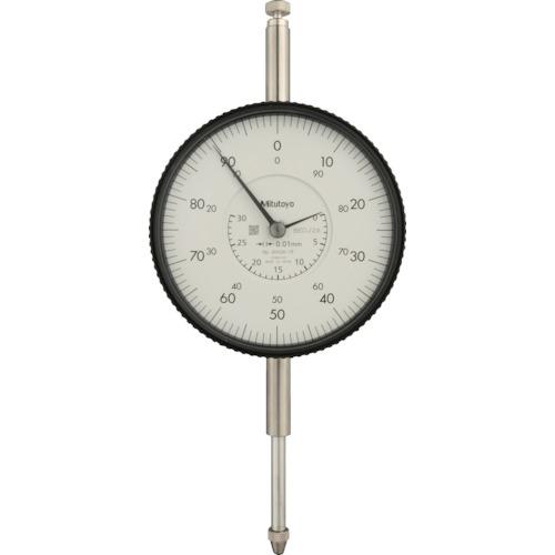 MITUTOYO 大形ダイヤルゲージ(耳金付裏ぶたタイプ) 測定範囲0~30mm 最小表示0.01mm 目盛仕様±0-100 測定力2.5N以下 ( 3052A-19 )