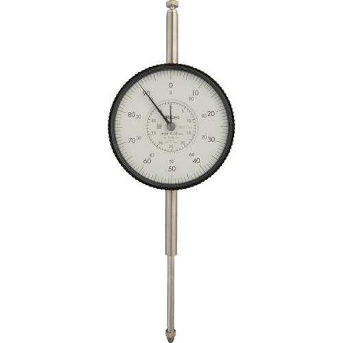 MITUTOYO 大形ダイヤルゲージ(耳金付裏ぶたタイプ) 測定範囲0~50mm 最小表示0.01mm 目盛仕様±0-100 測定力3.0N以下 ( 3058A-19 )