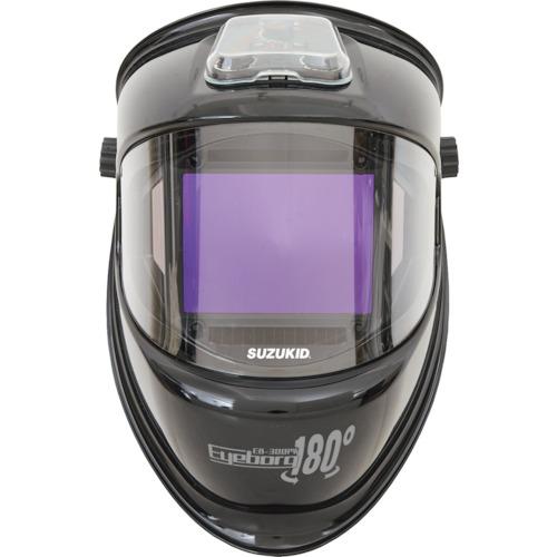 SUZUKID 自動遮光溶接面 アイボーグ180°ヘルメット取付アダプタ付 ( EB-300PWH )
