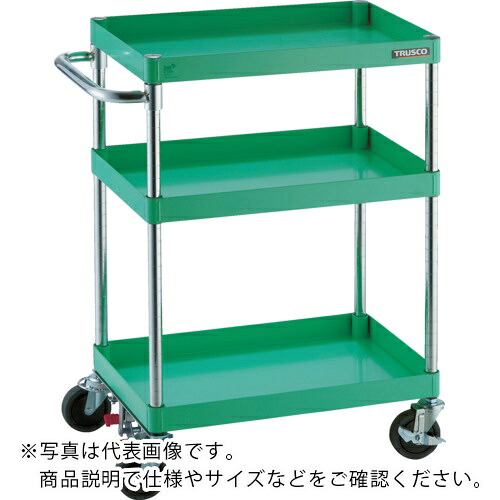 【SALE必要経費】TRUSCO ( トラスコ中山 ) 手道具手押し車 アリゾナ州の州都手押し車 省音 900X600 4輪S付 青少年緑であること ( PEW-993-4B-YG )